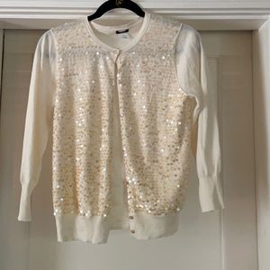 NWT J Crew Sequin Cardigan